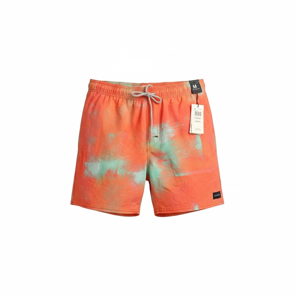 Rip Curl Men's Coral and Aqua Swim Trunks